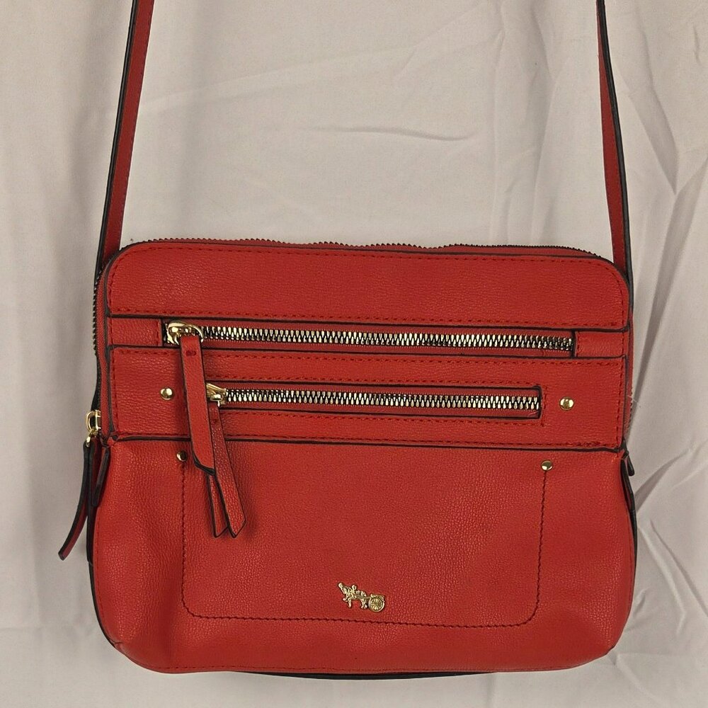 Mathew & Julian Red Crossbody Bag with Multiple Compartments